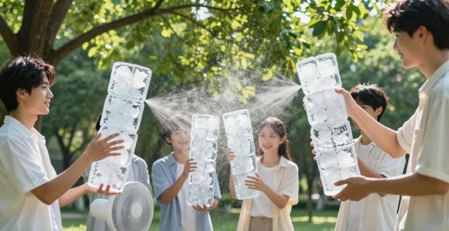 大冰块降温方法_深圳福田夏季防暑降温大冰块_大冰块户外活动使用时长